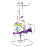 Suporte / porta papel higienico de chao aramado para 2 rolos com revisteiro luxo 53,5x37x41cm - Passerini