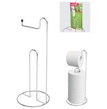 Suporte / porta papel higienico de chao aramado para 3 rolos premium 43,5x17cm de ø - Stolf