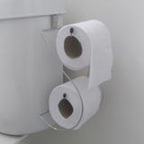 Suporte Porta Papel Higiênico Duplo Aço Cromado Para Caixa Acoplada Banheiro - Nacional