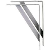 Suporte Prateleira Mão Francesa uso Madeira 20x20cm 12 Peças - Starfer