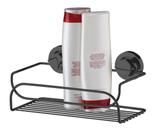 Suporte Prateleira Multiuso Porta Shampoo Preto Onix Com Ventosa 4050ox - Future