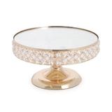 Suporte Solitário Bandeja Bubble Ouro 14 x 25 cm Dourado - Cromus