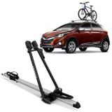 Suporte Teto Bicicleta Transbike Eqmax Stark Prata Antifurto