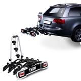 Suporte Transbike 3 Bicicletas Engate Thule EuroRide 943 Sistema de Iluminação Cinza 45KG Universal