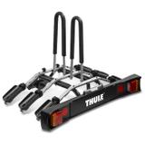 Suporte Transbike 3 Bicicletas Engate Thule RideOn 9503 Universal Preto Cinza Sistema de Iluminação