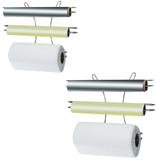 Suporte triplo aramado para rolo de aluminio/plastico/papel toalha ref:1821 - Erca aramados