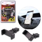 Suporte Universal Para Celular Smartphone GPS Grampo em Metal e ABS de Alta Resistência Preto - Sw