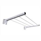 Suporte Varal Dobrável Lateral p/4 cordões Branco 60cm -153P NV - Novoletto