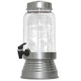 Suqueira de Vidro com Dispenser 3250ml - Cinza - G.r.