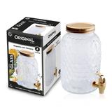 Suqueira de Vidro com Torneira 4 Litros Tampa Bronze - Original Line
