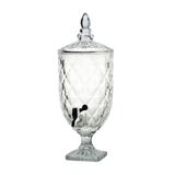Suqueira de Vidro Diamond Dispenser Água suco 4,9 Litros - Ricaelle