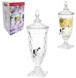Suqueira de vidro transparente relevo diamond com base 1,8l - Wester