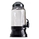 Suqueira onix dispenser de suco e agua 3 litros com torneira preta vintage retro - Gimp