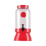 Suqueira Refresqueira De Vidro Retrô 3,25ML Vermelho - Salus