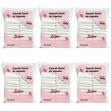 Sussex Esponja Facial De Algodão 100g (Kit C/06)