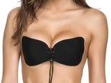 Sutia Adesivo Invisivel Push Up Silicone Ajustavel Pratico Tamanho B Preto (88837) - Bra