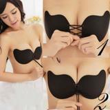 Sutia Adesivo Invisivel Push Up Silicone Ajustavel Tamanho B Preto (888397) - Bra