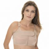 Sutiã Com Faixa Contensora Pós Cirurgico Prótese De Mama - 60106 Chocolate - New form