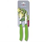 Swiss classic - kit 2 facas p/verdura 8cm verd em blister - Victorinox