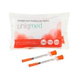 (t)seringa 0,5ml ag 12,7mm 10 unidades uniqmed