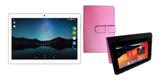 Tablet 3G WIFI Bluetooth Celular Tela 10 Dourado M10a Lite Dual Chip Com Capa Rosa - Multilaser