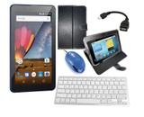 Tablet Azul M7 3G Plus Capa Teclado Mouse Mini Computador - Multilaser