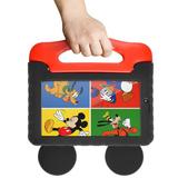Tablet com Capa Emborrachada do Mickey 16GB Android 8.1 - Multilaser