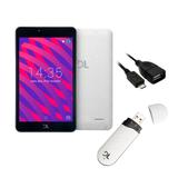 Tablet DL Futura T8 - 7" QuadCore WiFi 1GB/8GB Branco C/ Modem 3G P/ Internet Móvel