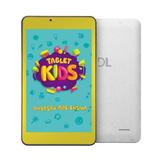 Tablet DL Kids C10, 7", Quad Core, 8GB, WiFi, Android, Branco/Amarelo + Capa Bumper Verde - TX394BBV