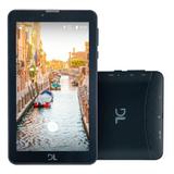Tablet DL Tab Fácil TX384 , Preto, Tela 7", 3G+Wi-Fi, Android 7, 8GB - Hdl