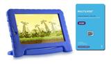 Tablet Infantil Kid Pad Azul Dual Chip 3g Wifi + Cartão 32gb - Multilaser