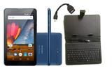 Tablet M7 3G Plus Azul 2 Chips Capa com Teclado e Cabo OTG - Multilaser