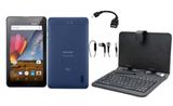 Tablet M7 3G Plus Azul Capa com Teclado + Fone + Cabo OTG - Multilaser