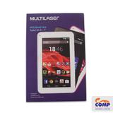 Tablet M7S Branco Quad Core Android 4.4 Kit Kat Dual Câmera Wi-Fi Tela Capacitiva 7 Memória 8GB Multilaser NB185