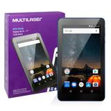 Tablet M7s Plus NB274 Multilaser Memória 8GB 7 Pol Wi-Fi Android 7 Quad Core Câmera 1GB Ram Azul