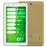 Tablet Mirage 61t 3G Quadcore Tela 7 Pol. Dual Câmera 2mp + 1.3mp Dual Chip Android 4.4 Dourado