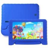 Tablet Multilaser Kid Pad NB278, Wi-Fi, 8 GB, Android 7, Câmera 2 MP, Preto com Capa Azul