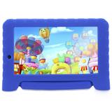 Tablet Multilaser KID PAD Plus 1GB RAM Android 7 Dual Câm 1.3/2MP Tela 7 8Gb Bluetooth NB278 - Azul