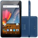 Tablet Multilaser M7 3G Plus Dark Blue Quad Core 1GB RAM Android 8.1 Dual Câm 1.3/2MP 7 8Gb NB270
