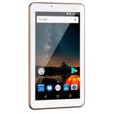 Tablet Multilaser M7S Plus NB276 Dourado, Quad Core, 8GB, Tela 7, Wi-Fi, Android 7.0, Dual Câmera