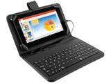 Tablet Multilaser M7S Preto com Teclado e Capa Quad Core Android 4.4 Kit Kat Câmera 2.0MP Wi-Fi Tela 7 Memória 8GB NB196