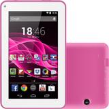 Tablet Multilaser M7s Rosa 3G Wi-Fi Android 4.4 Quad Core Tela 7 8GB Câmera NB186