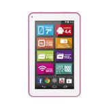 Tablet Multilaser ML Supra Rosa Quad Core Android 4.4 Dual Câmera Wi-Fi Tela 7 Memória 8GB - NB201