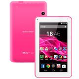 Tablet Multilaser ML Supra Rosa Quad Core Android 4.4 Kit Kat Dual Câmera Wi-Fi Tela 7 Memória 8GB NB201