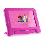 Tablet Multilaser Princesas Plus Rosa Quad Core 1GB RAM Android 7 Dual Câm 1.3/2MP Tela 7'' 8Gb Bluetooth NB281