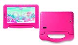 Tablet Rosa 3g Wifi 2 Chips Capa Emborrachada Android 8 - Multilaser