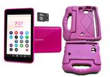 Tablet Rosa Tela 7 Android 8 + Capa Emborrachada Cartão 32GB - Everex