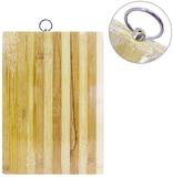 Tabua De Corte De Madeira Bambu Multiuso Retangular 32X22Cm - Fu xing