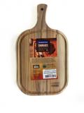 Tábua De Madeira para Alimentos Churrasco Tramontina 10239615 - Arredondada com Cabo