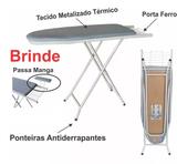 Tabua De Passar Roupa Extra Forte C/ Porta Ferro e Passa Manga - Utilaço